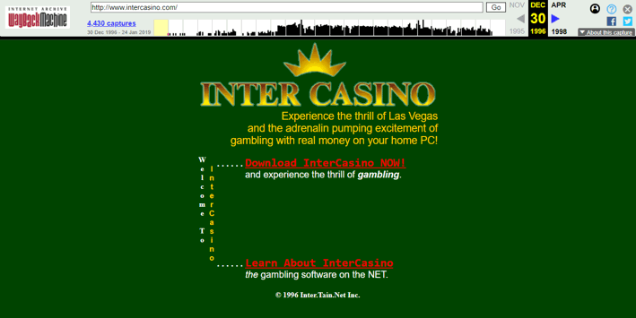 intercasino คาสิโนออนไลน์ เจ้าแรกของโลก